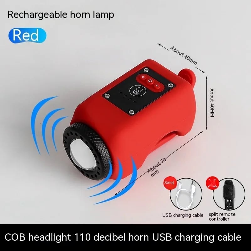 WOYUOSN Bike Electronic Horn with Large Range Floodlight