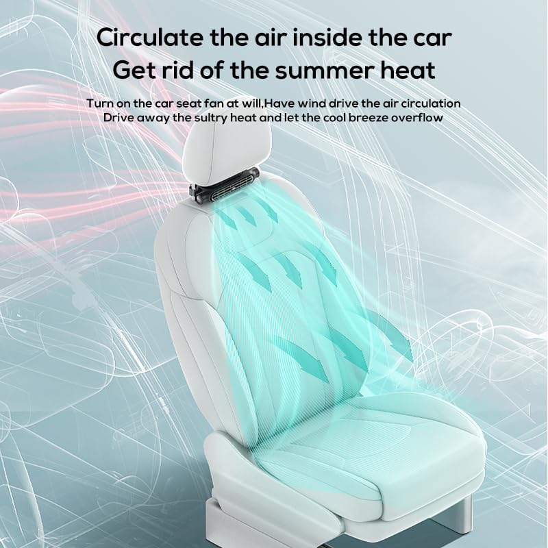 Dual Turbo Car Seat Cooling Fan