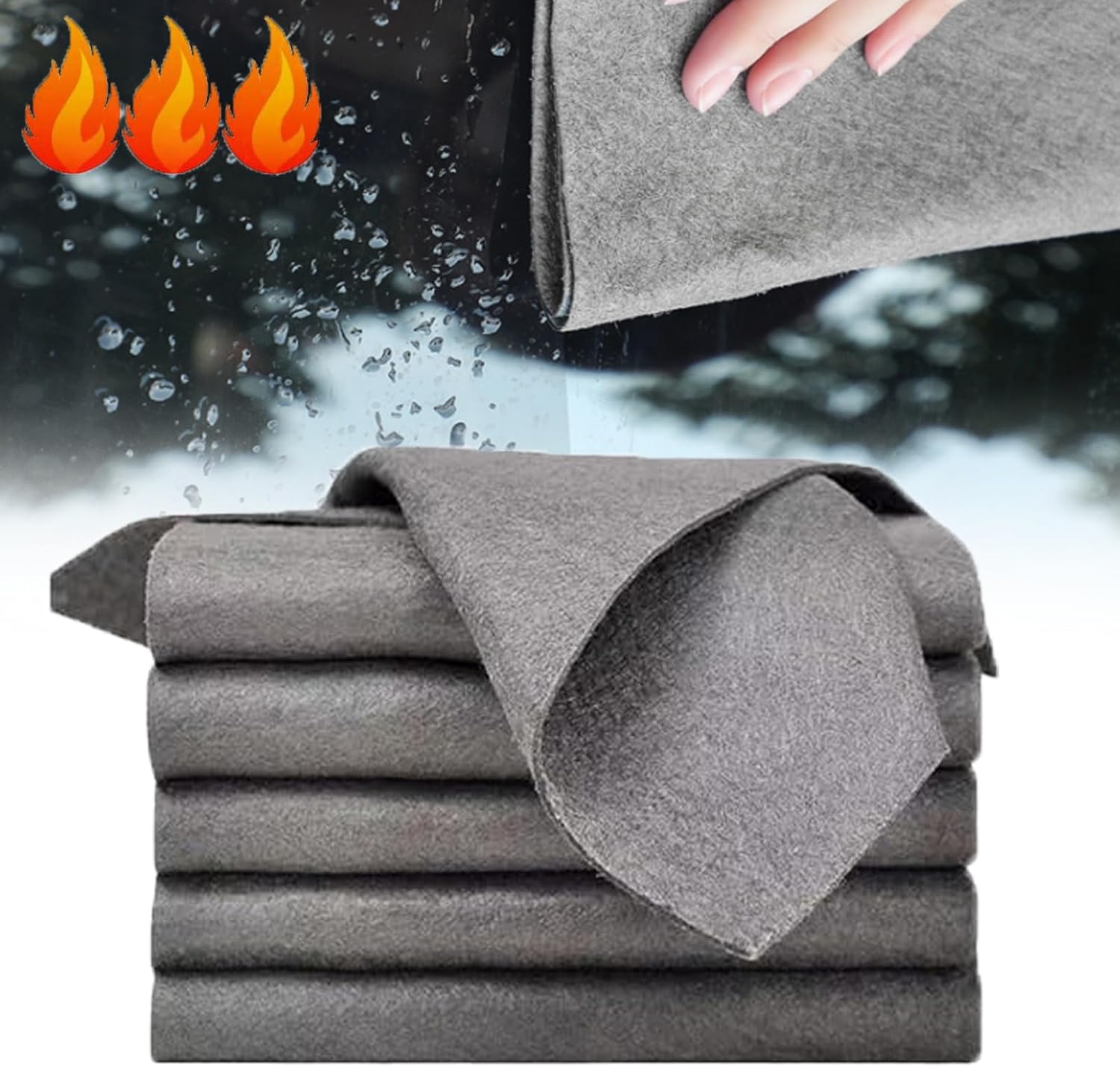 Streak-Free Microfiber Cloth – Ultra-Absorbent 11.8" × 11.8" Lint-Free Cleaner