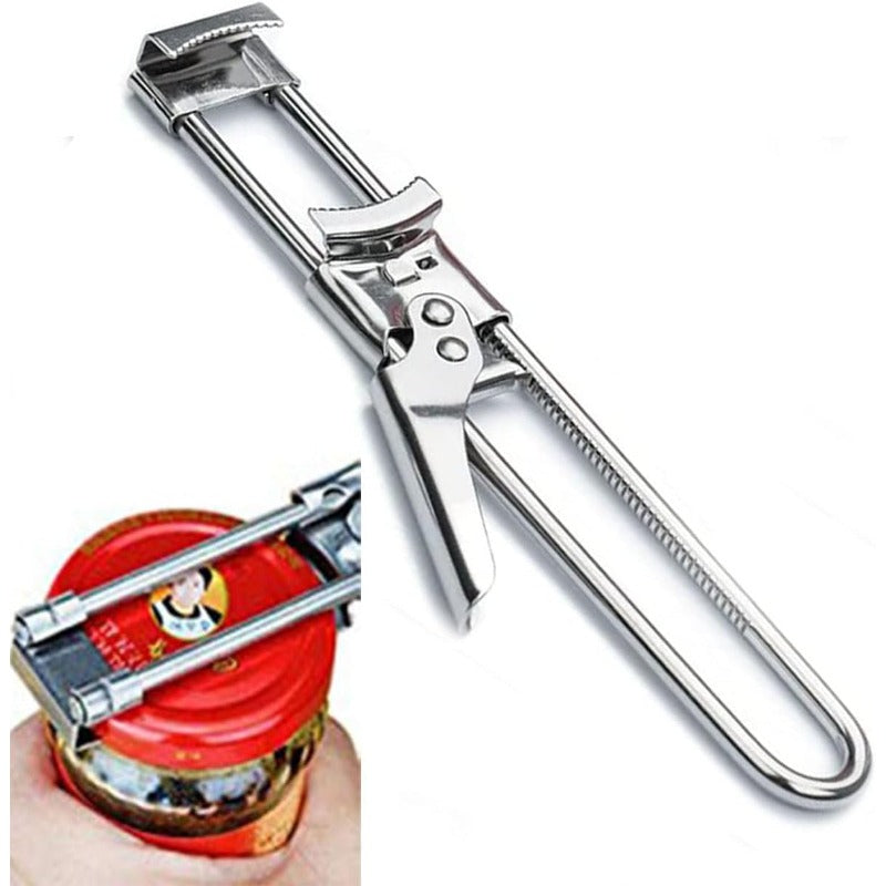 Adjustable Stainless Steel Jar & Bottle Opener