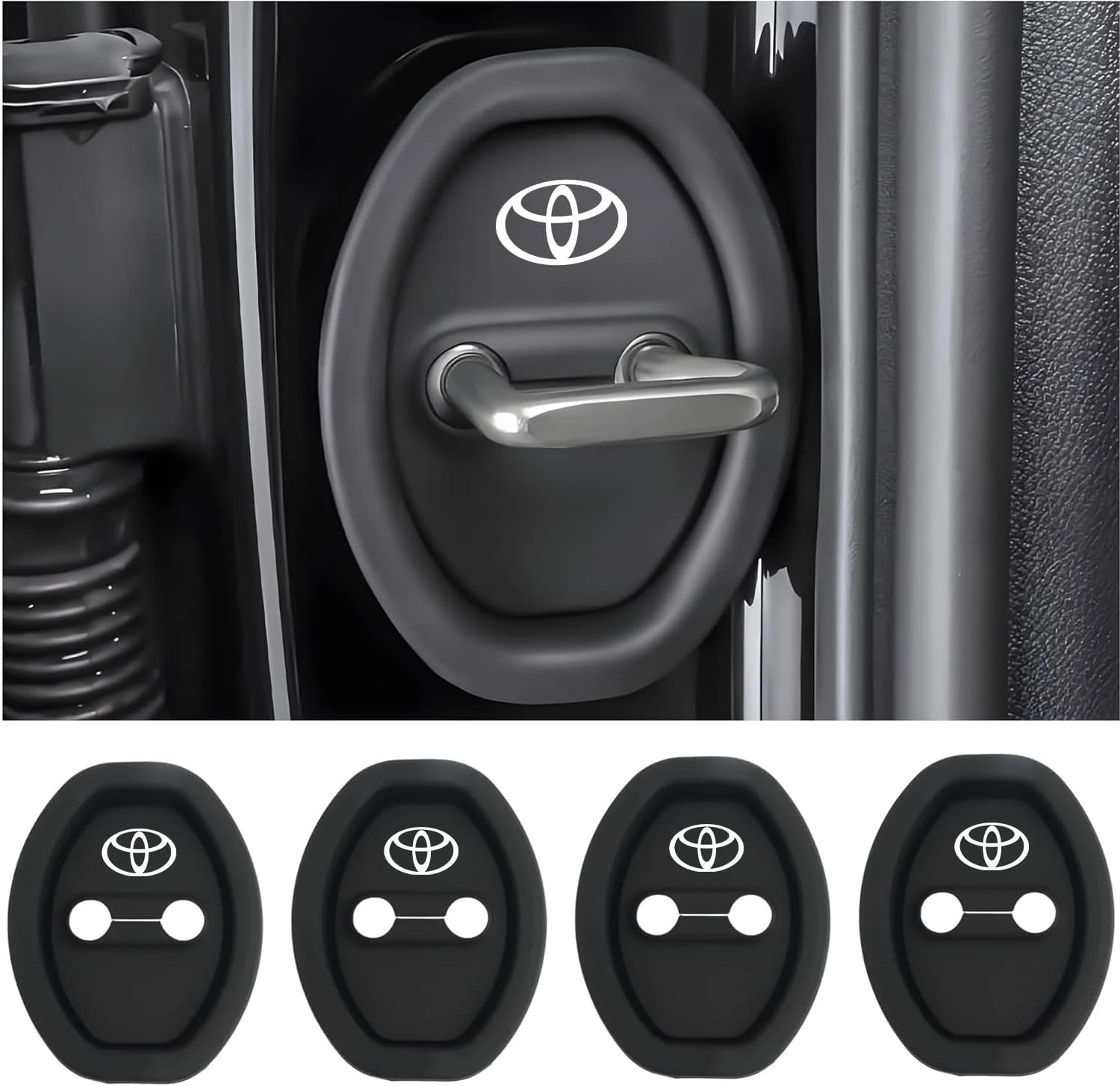 Eptchn Universal Silicone Car Door Covers Protector (4 PACK)